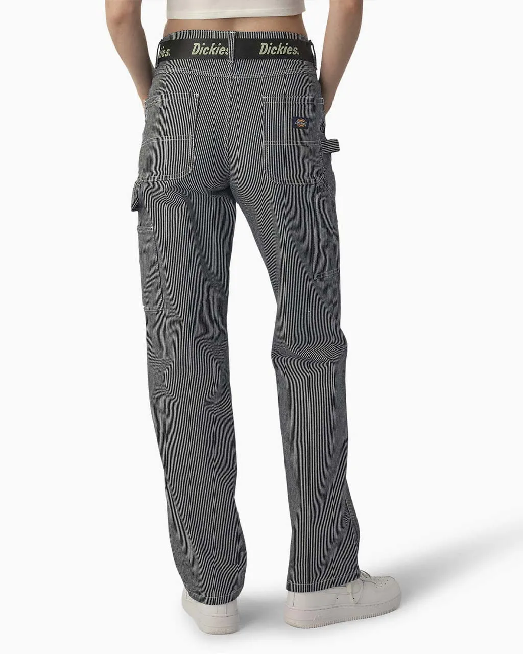 High Waisted Carpenter Pants - Hickory Stripe sold by ban.do product image thumbnail 3