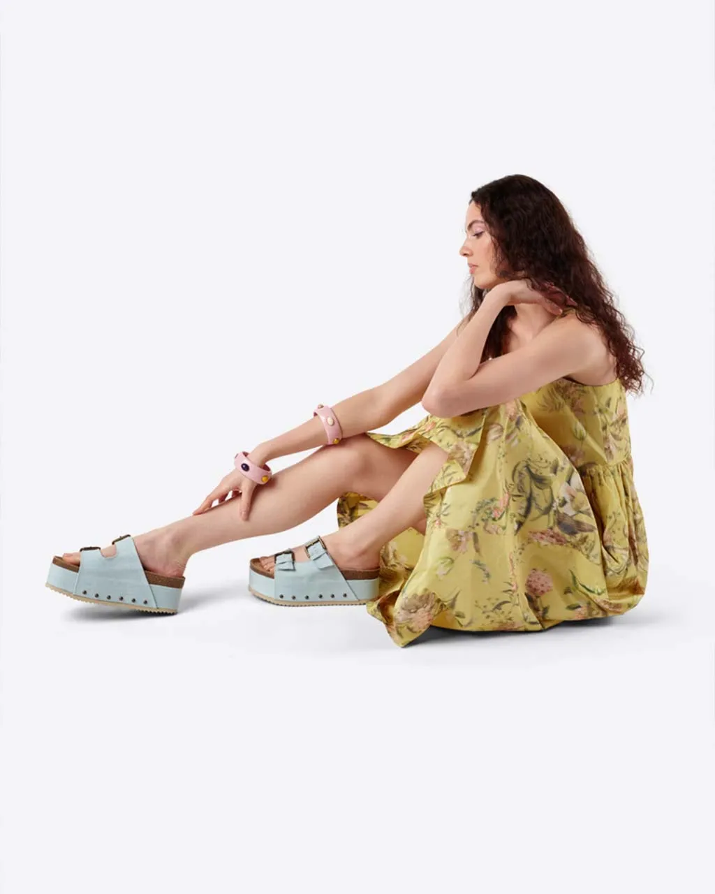 Cooper-2 Denim Platform Slide sold by ban.do product image thumbnail 3