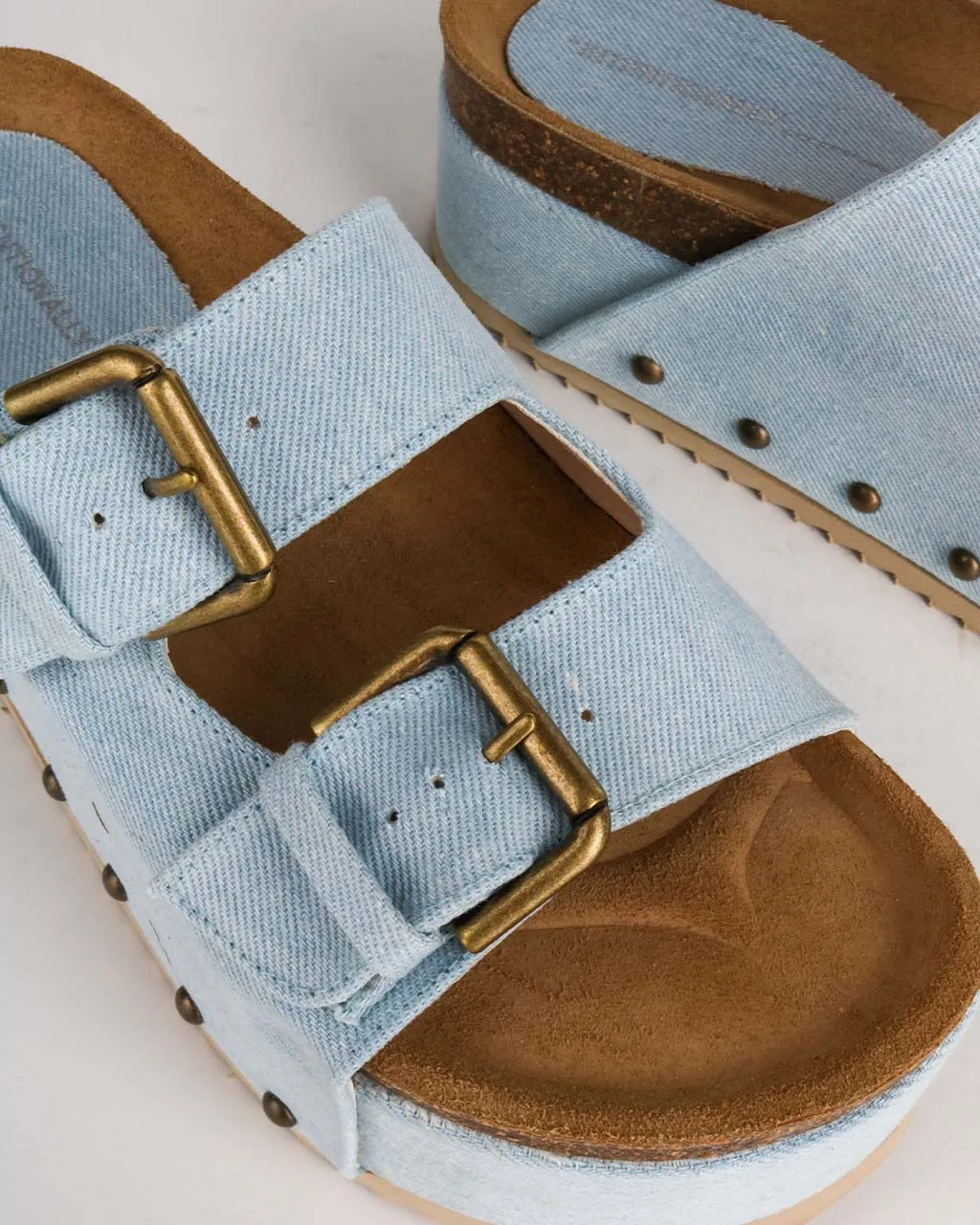 Cooper-2 Denim Platform Slide sold by ban.do product image thumbnail 2