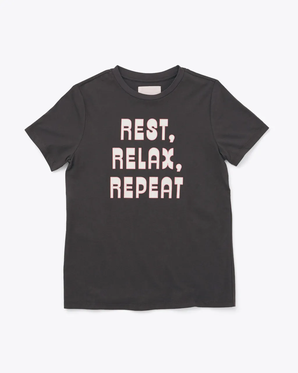 Rest, Relax, Repeat Tee - Vintage Black sold by ban.do