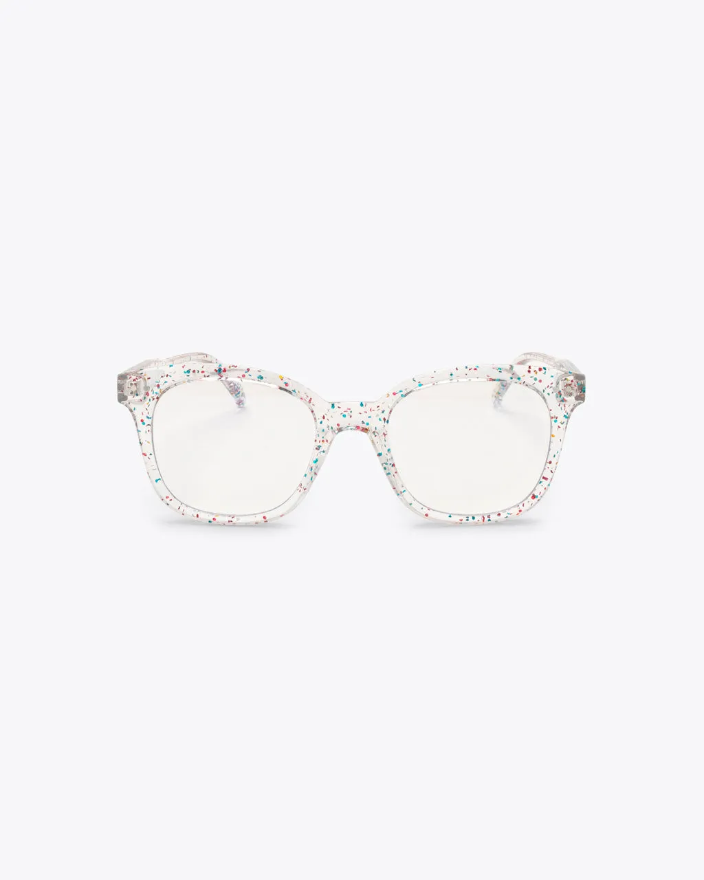 Blue Light Glasses - Clear Glitter sold by ban.do