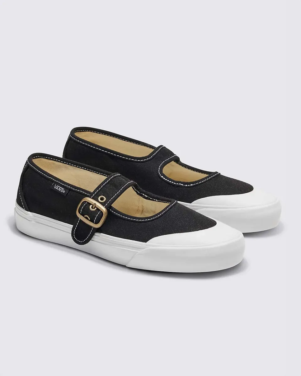 Mary Jane Shoe - Black + True White sold by ban.do