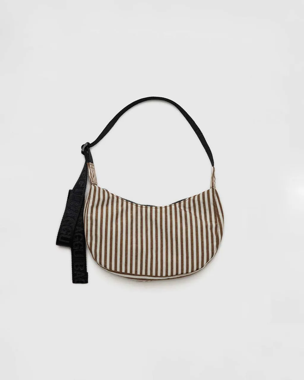 Small Nylon Crescent Bag - Brown Stripe sold by ban.do