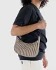 Small Nylon Crescent Bag - Brown Stripe sold by ban.do