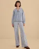 Rose Embroidery Denim Pants sold by ban.do