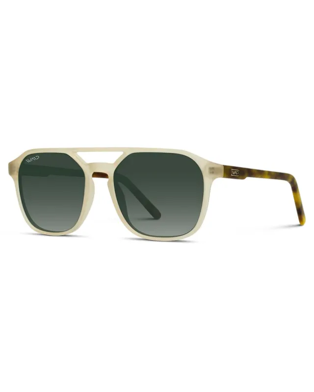 Hunter Rectangular Sunglasses - Rustic Tortoise sold by ban.do