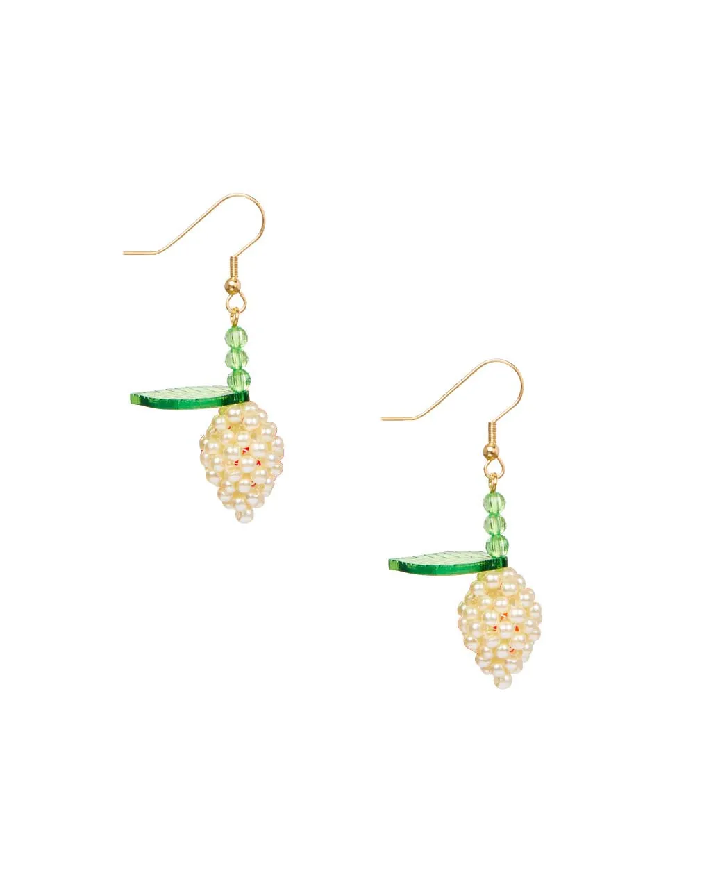 Mini Fruit Earrings - Lemon Meringue sold by ban.do