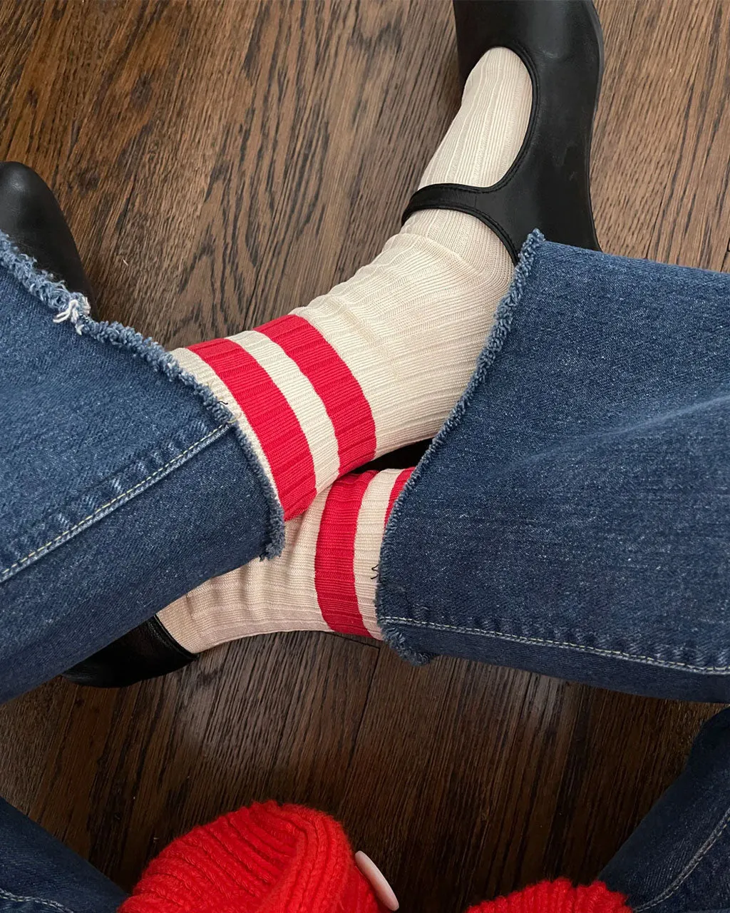 Her Varsity Socks - Red sold by ban.do product image thumbnail 2