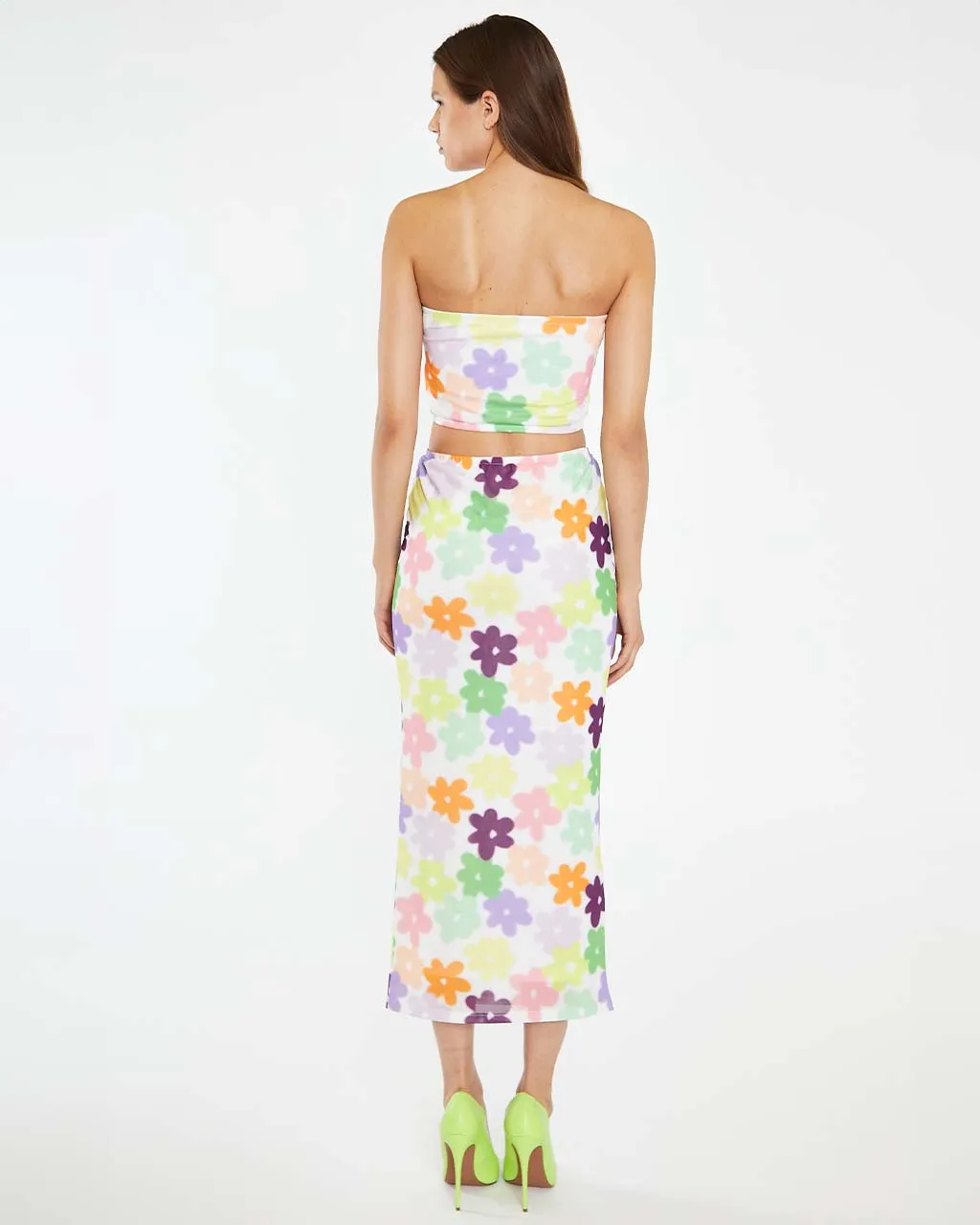 Multi Floral Mesh Skirt sold by ban.do product image thumbnail 2