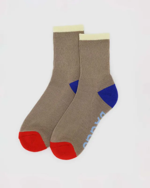 Ribbed Socks - Dove Mix sold by ban.do