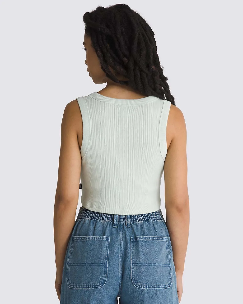 Drew Rib Tank - Pale Aqua sold by ban.do product image thumbnail 2