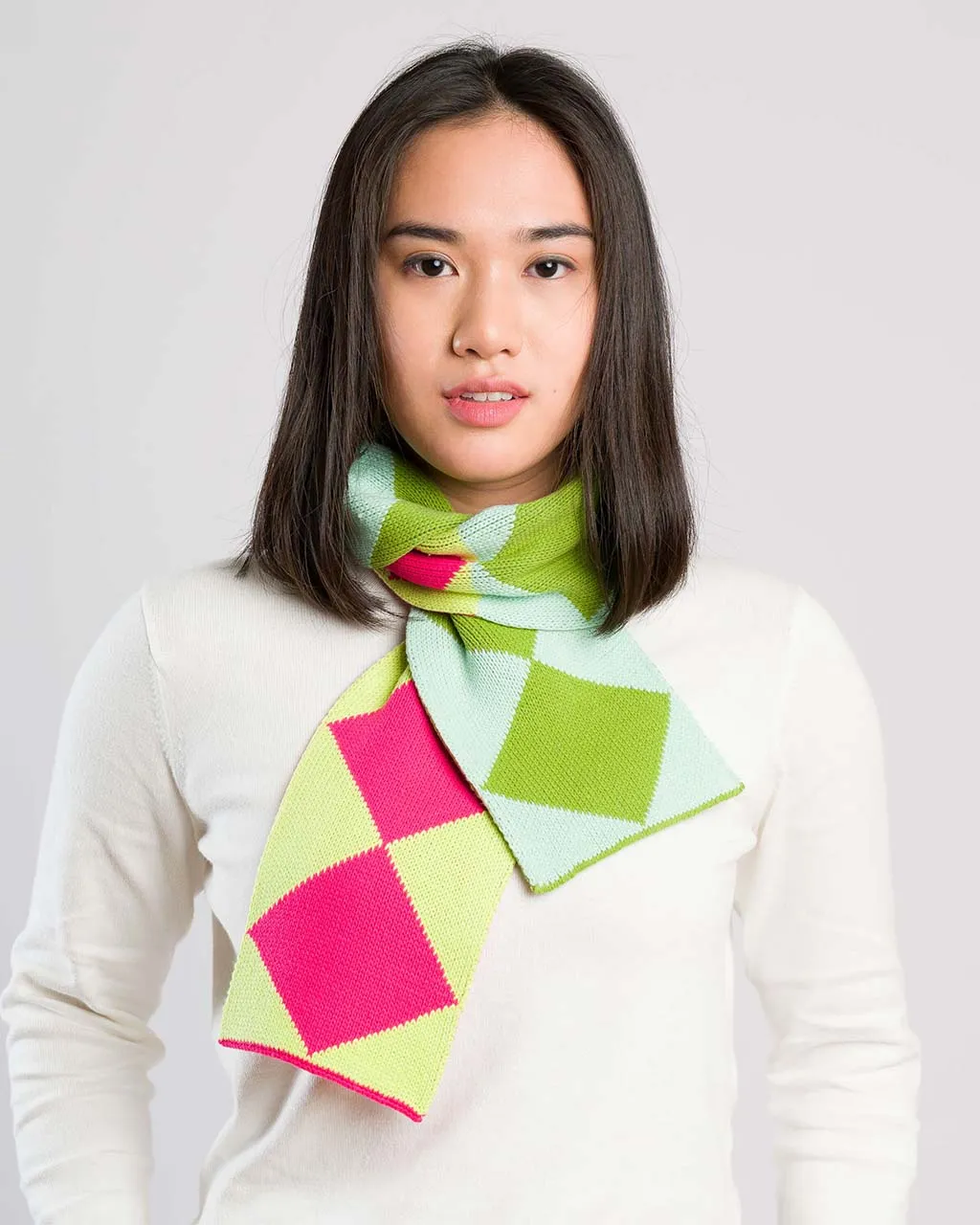 Harlequin Mini Scarf - Green Jade sold by ban.do product image thumbnail 2