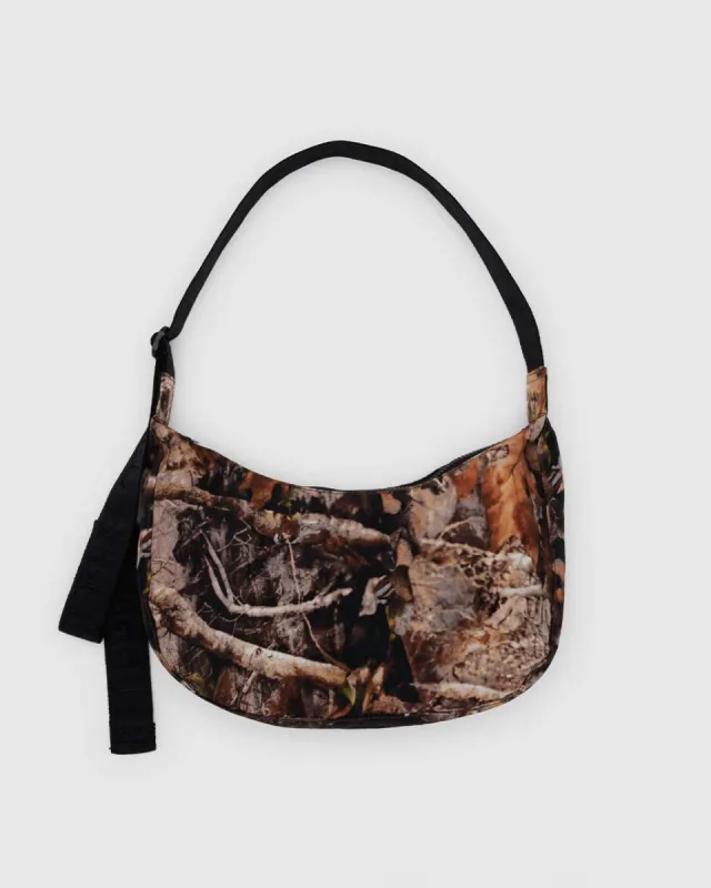 Medium Nylon Crescent Bag - Photo Forest sold by ban.do