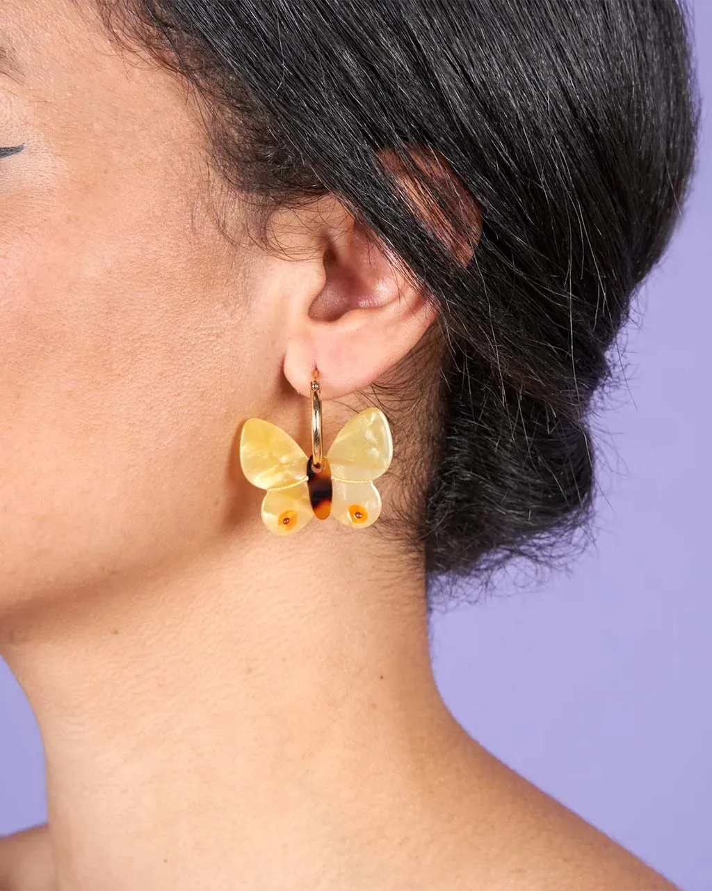 Yellow Butterfly Earrings sold by ban.do product image thumbnail 2