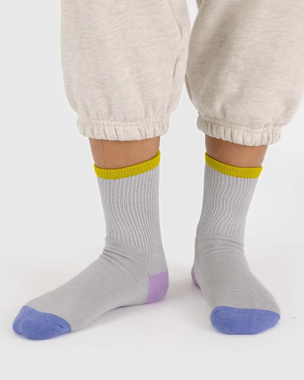 Ribbed Socks - Fog Mix sold by ban.do product image thumbnail 2