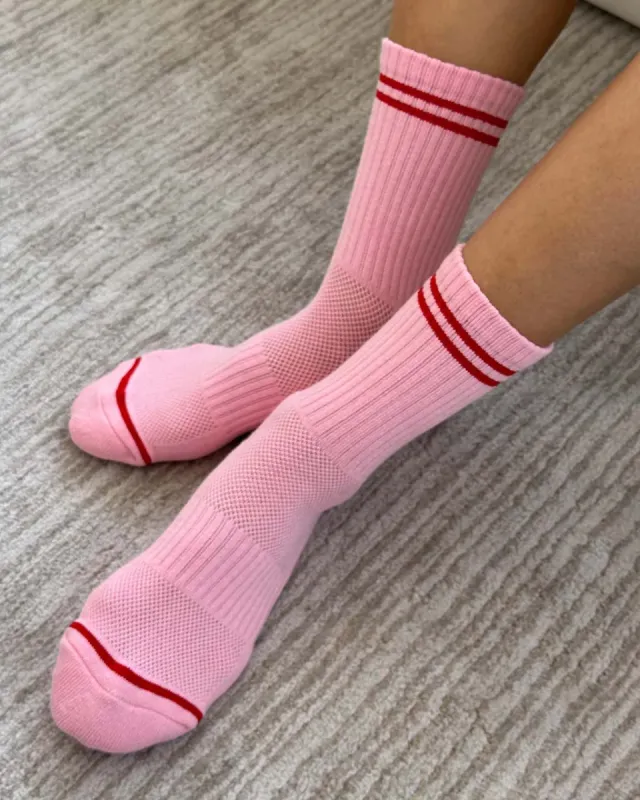 Boyfriend Socks - Amour Pink made by ban.do