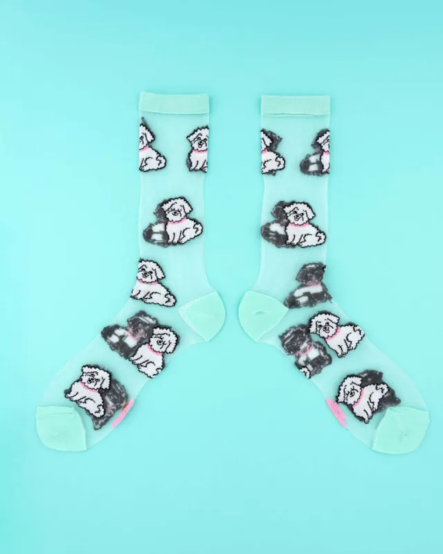 Bichon Sheer Socks sold by ban.do