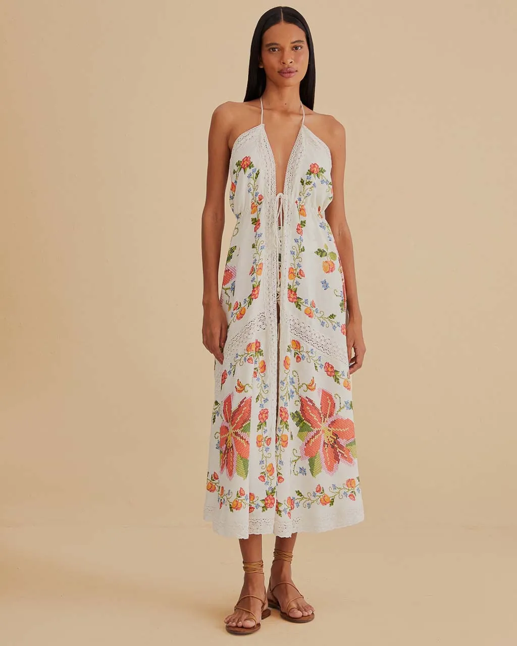 White Banana Vitamin Lace Cover Up sold by ban.do