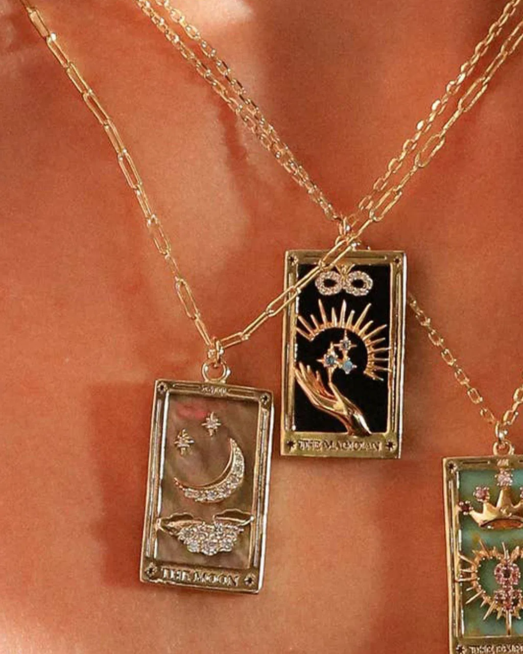 The Moon Tarot Card Necklace sold by ban.do product image thumbnail 4