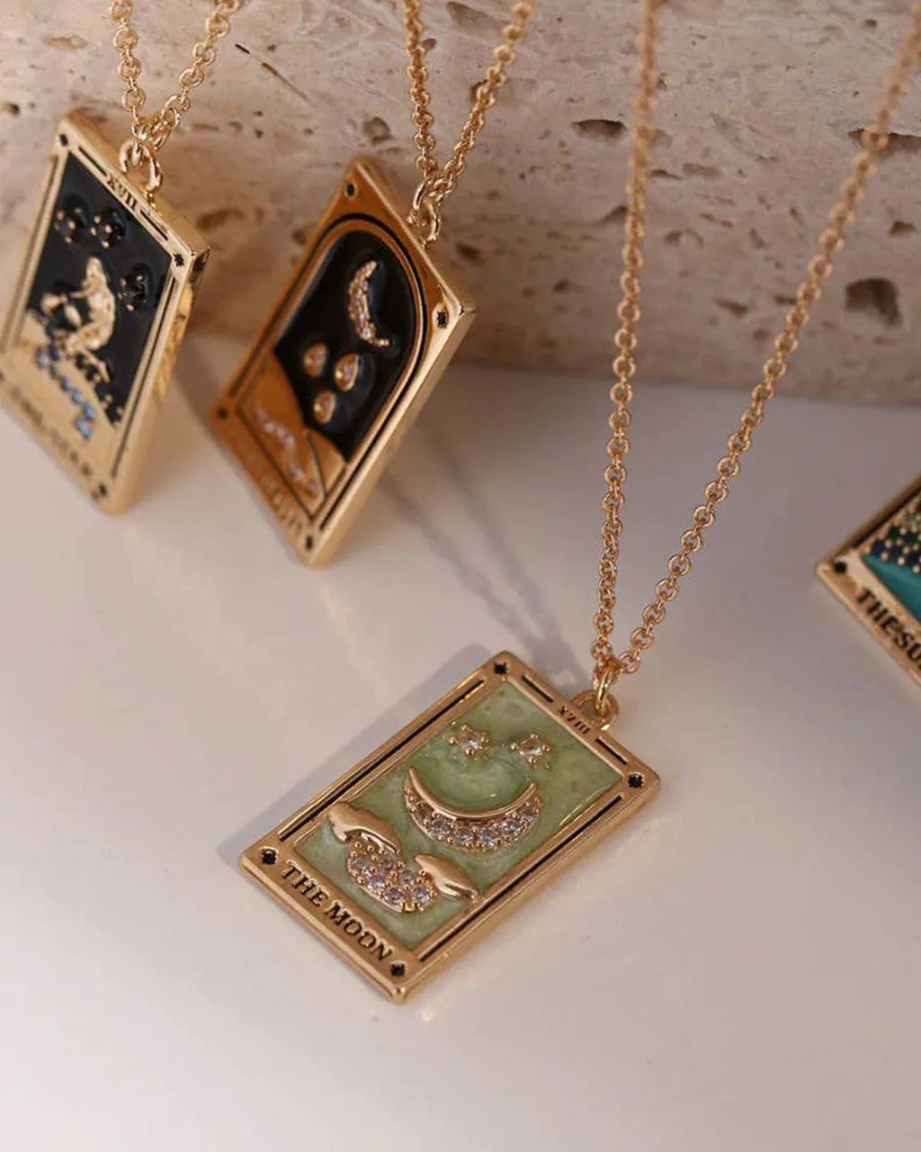 The Moon Tarot Card Necklace sold by ban.do product image thumbnail 2