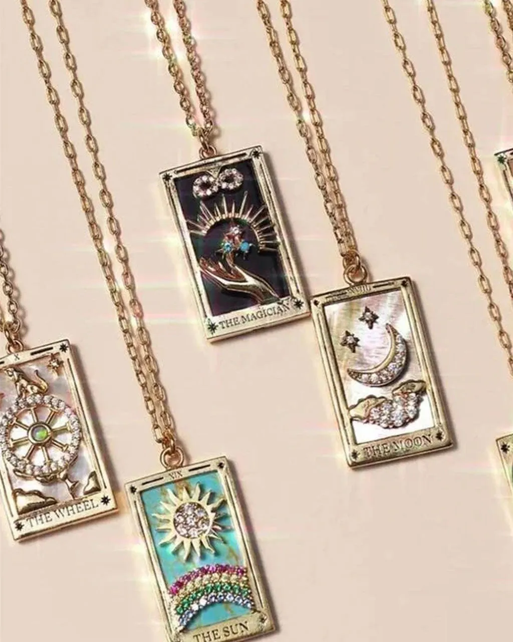 The Moon Tarot Card Necklace sold by ban.do product image thumbnail 3