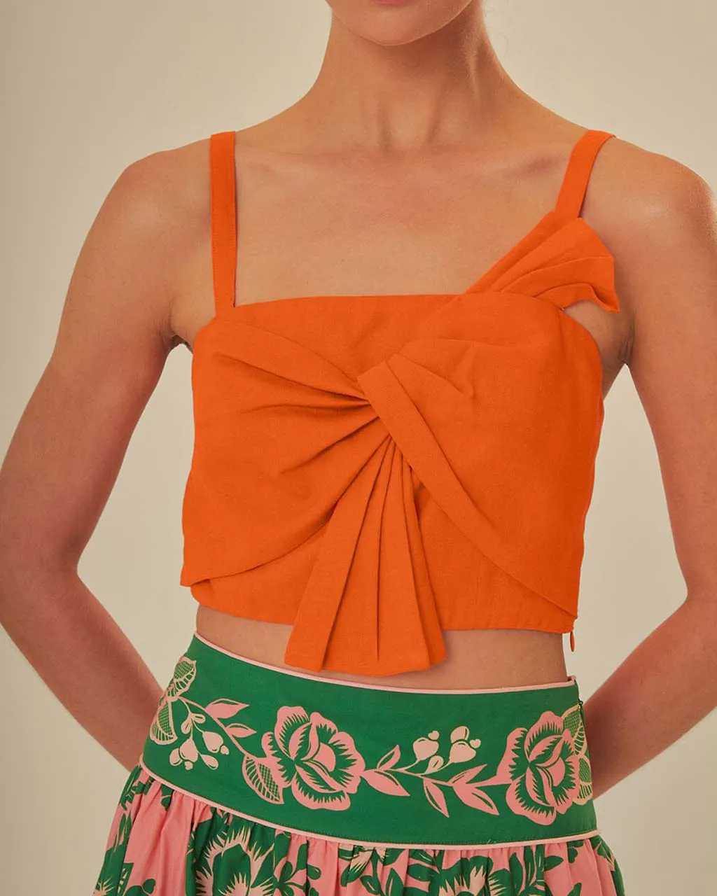 Orange Front Bow Top sold by ban.do product image thumbnail 3