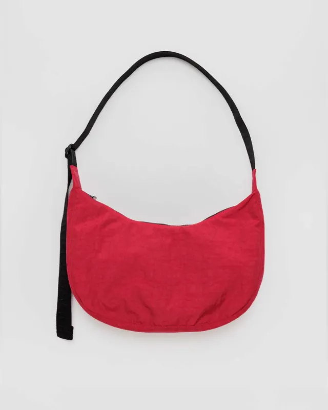 Medium Nylon Crescent Bag - Candy Apple sold by ban.do