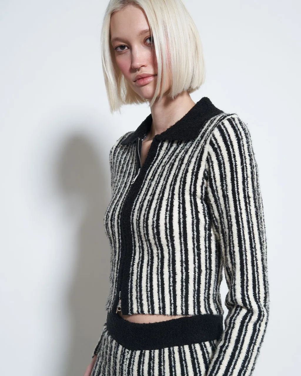 Penny Knit Top - Black Stripe sold by ban.do