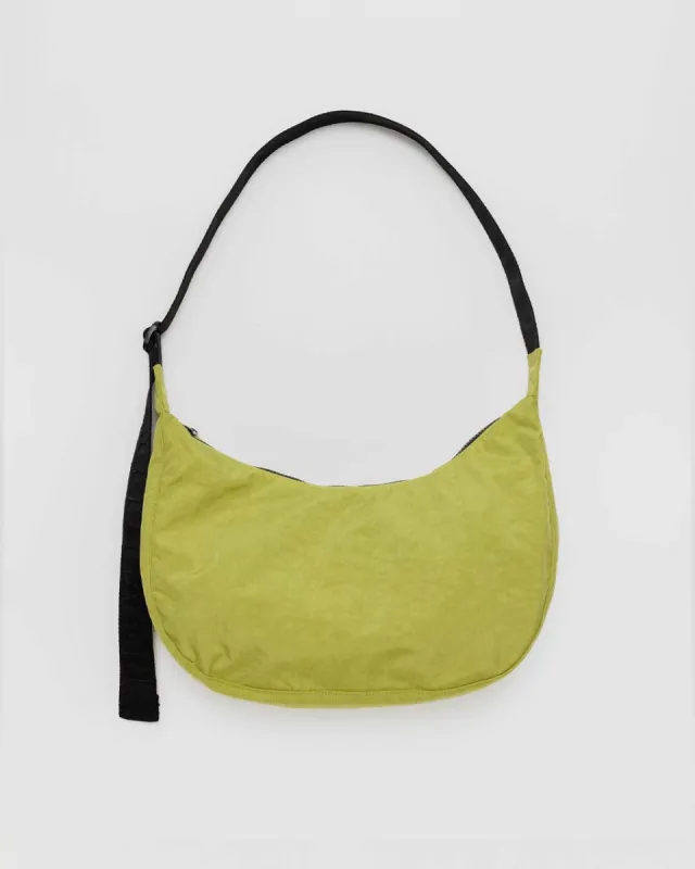 Medium Nylon Crescent Bag - Lemongrass sold by ban.do