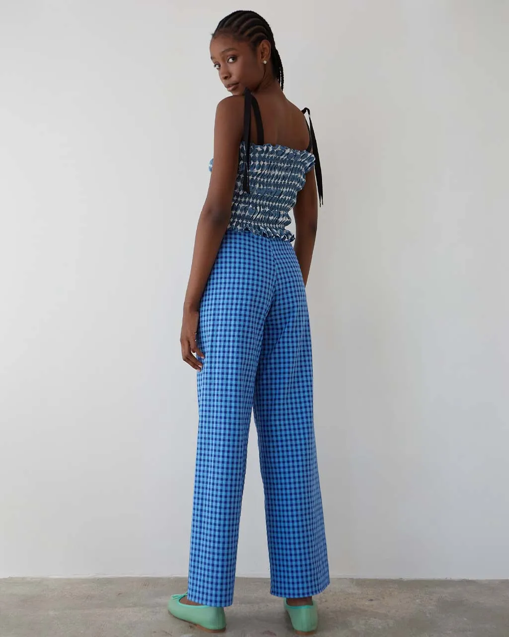 Lazo Pants - Blue sold by ban.do product image thumbnail 2