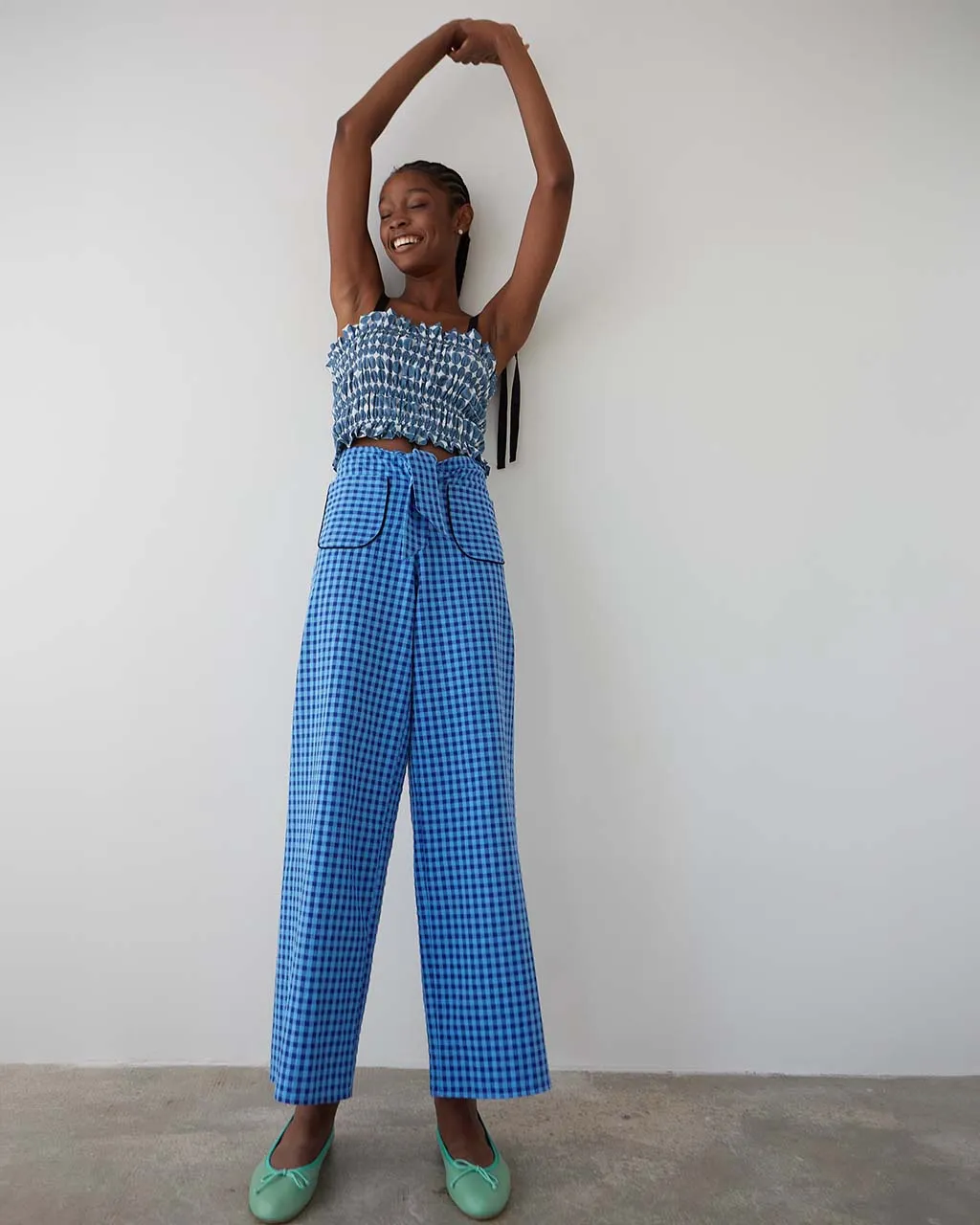 Lazo Pants - Blue sold by ban.do