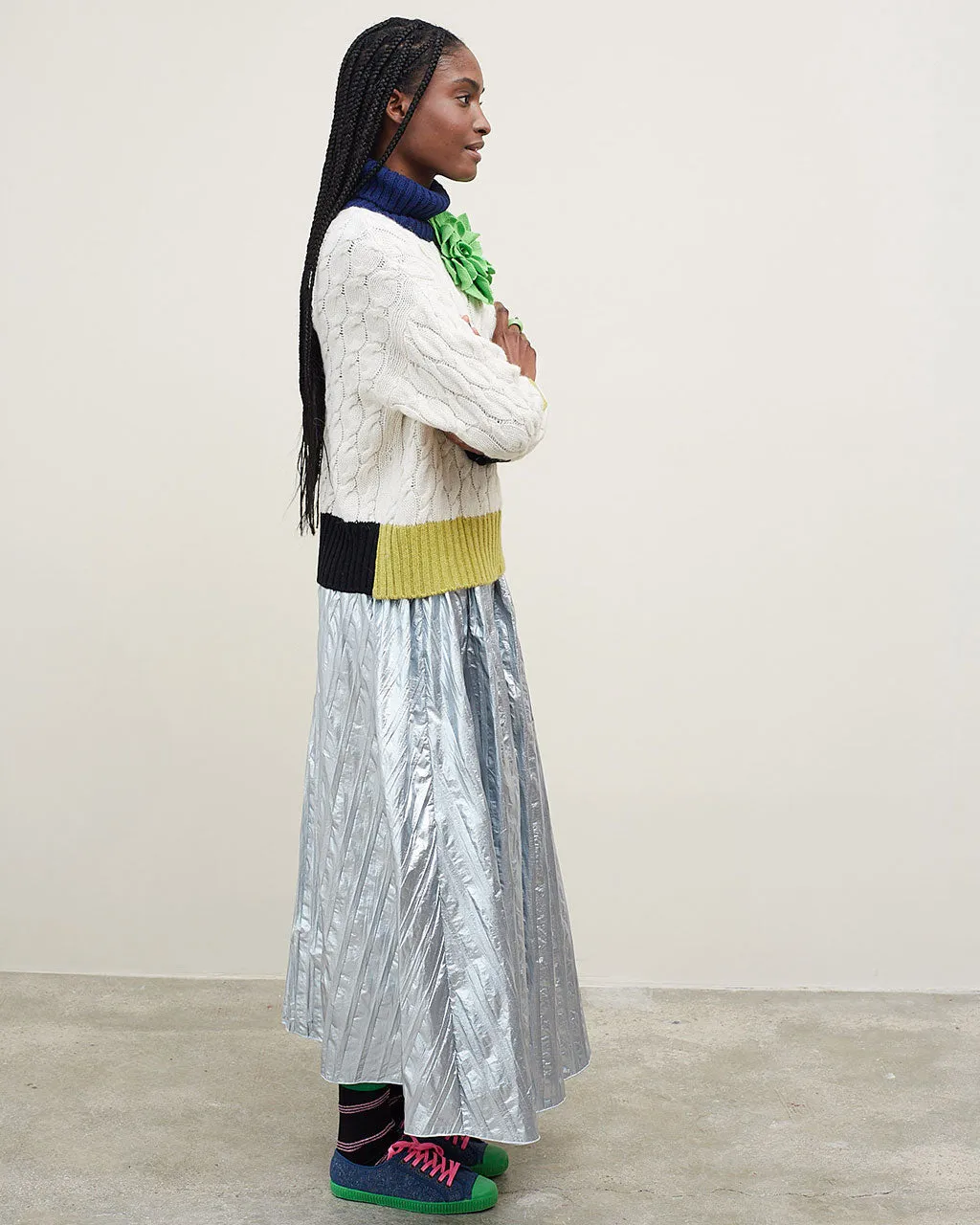 Bliss Skirt - Silver sold by ban.do product image thumbnail 2