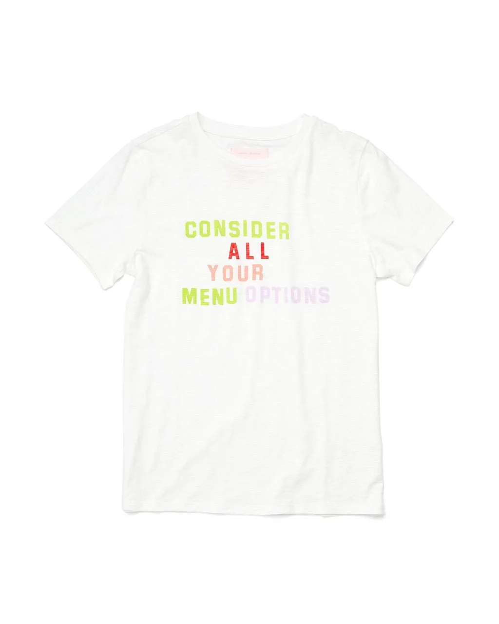 Menu Options Slub Tee sold by ban.do