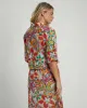Botanical Seersucker Cotton Crop Shirt sold by ban.do