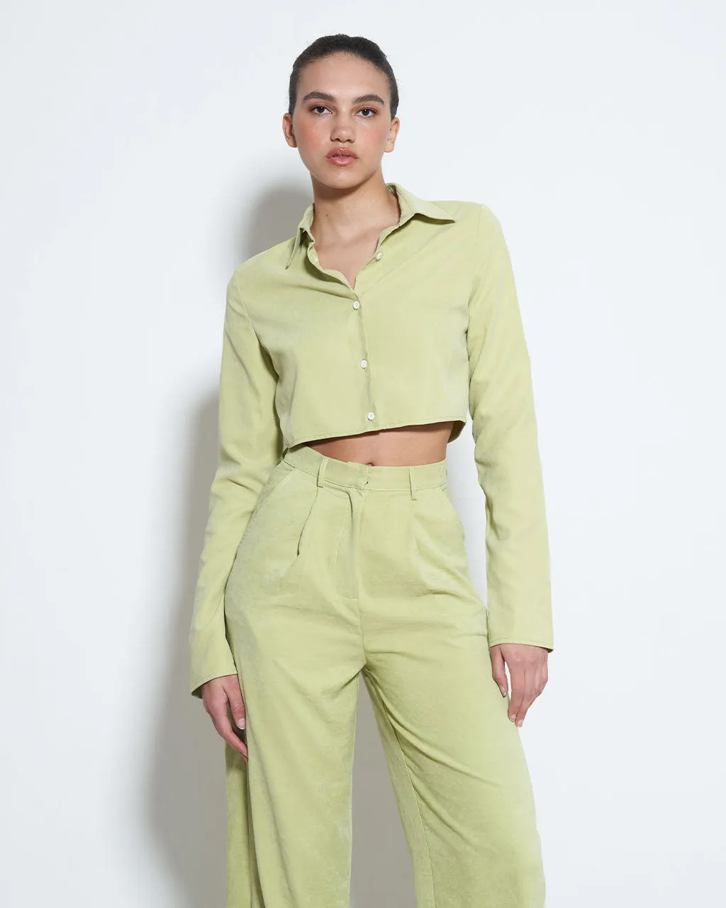 Bibbe Suede Top sold by ban.do