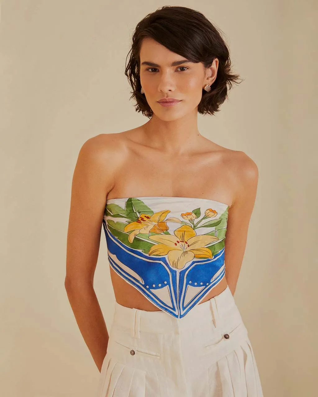 Off-White Tropical Destination Scarf sold by ban.do product image thumbnail 2