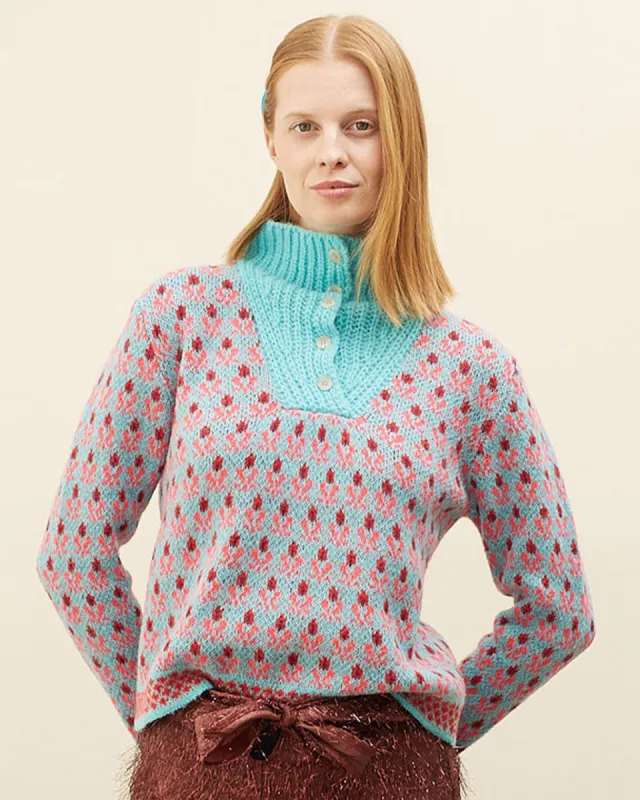 Voltereta Sweater - Blue sold by ban.do