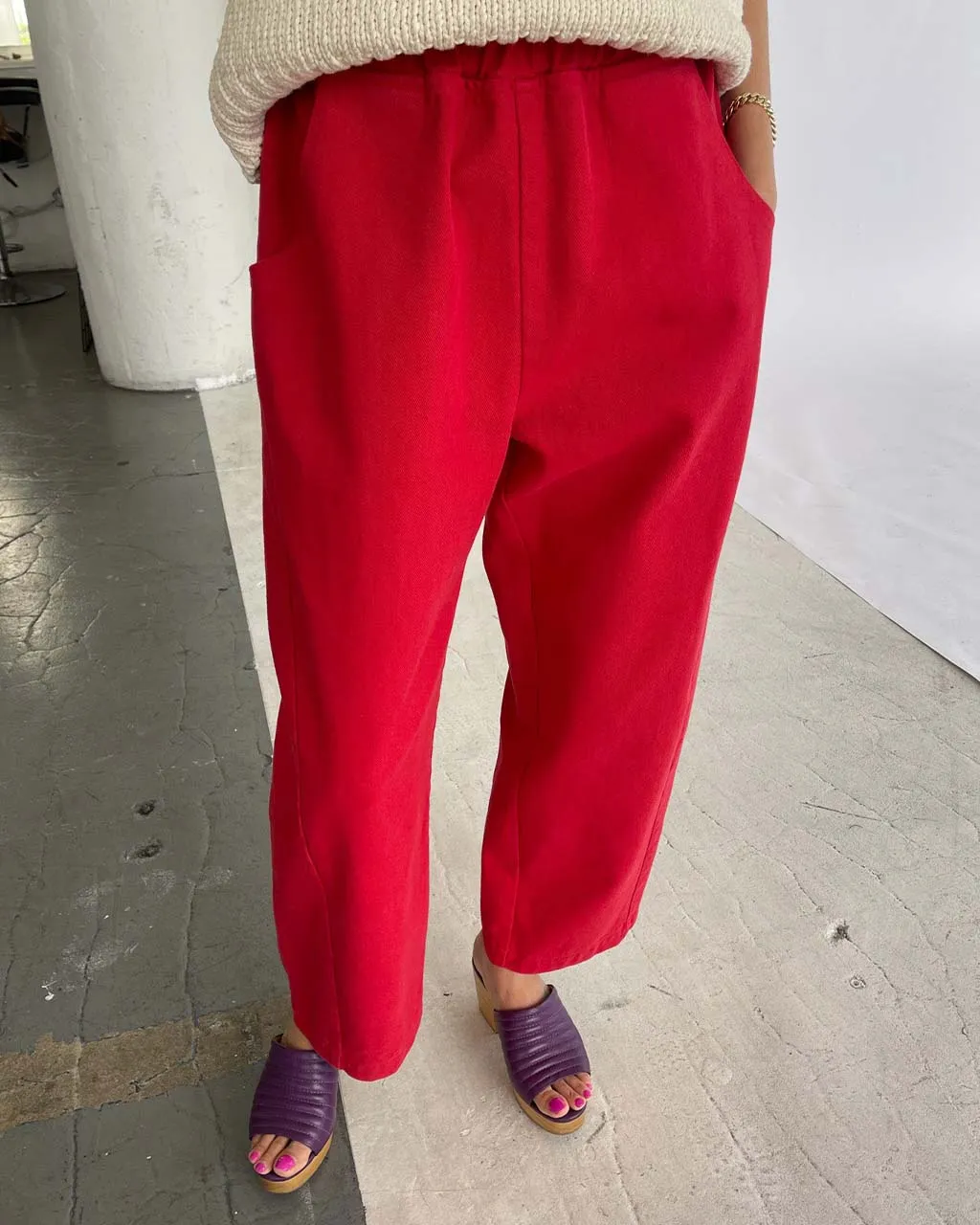 Arc Pants - Crayon Red sold by ban.do