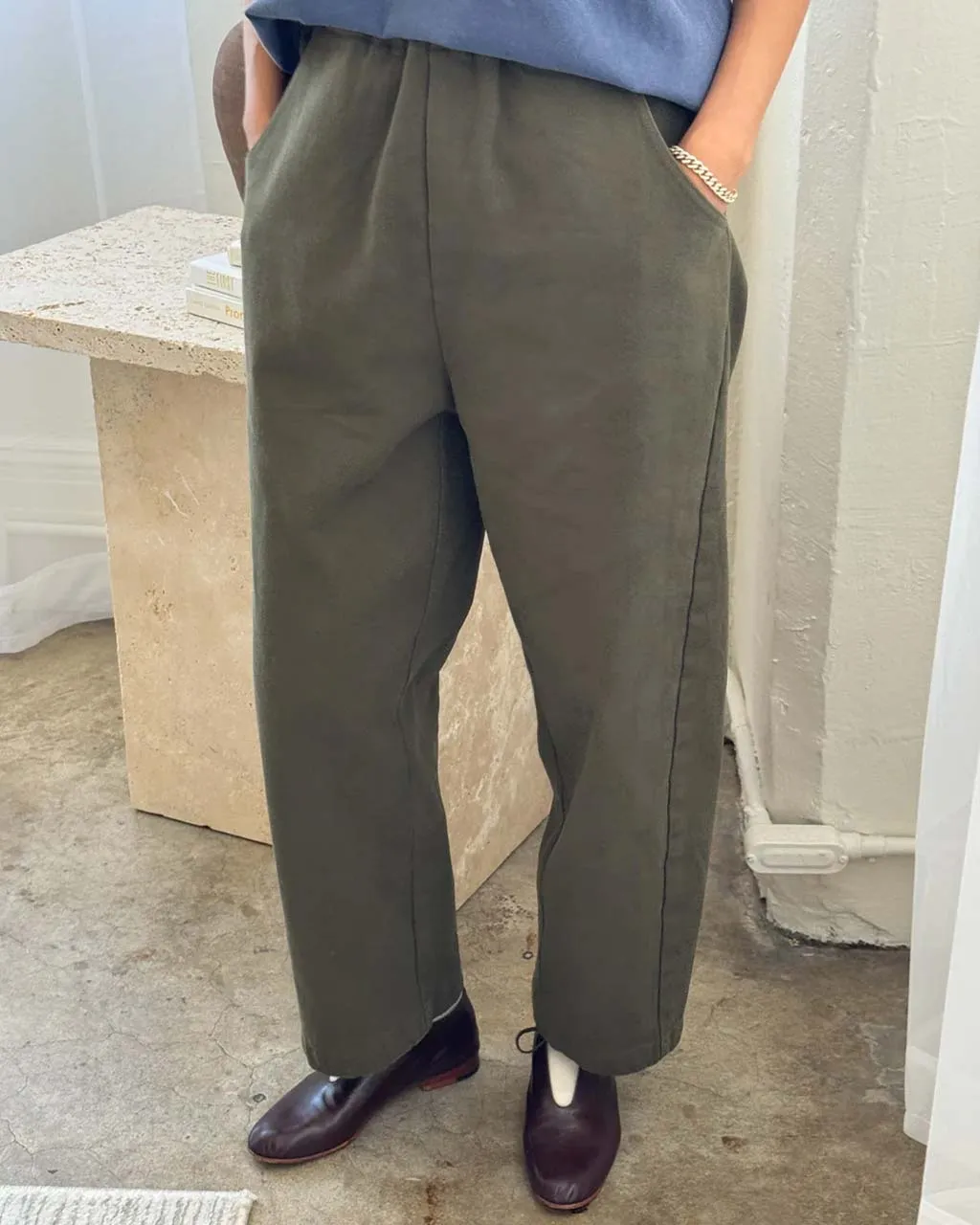 Arc Pants - Olive sold by ban.do product image thumbnail 3