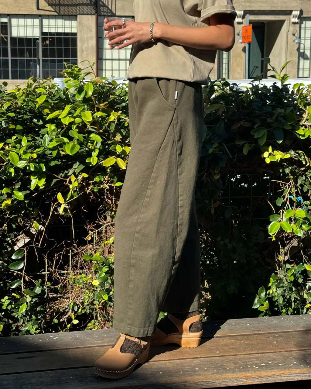 Arc Pants - Olive sold by ban.do product image thumbnail 2