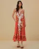 Cream Aura Maxi Dress sold by ban.do