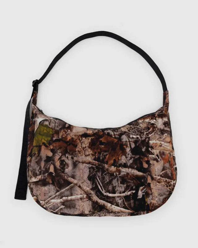 Large Nylon Crescent Bag - Photo Forest made by ban.do