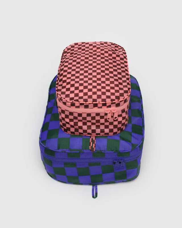 Packing Cube Set - Jewel Checks sold by ban.do