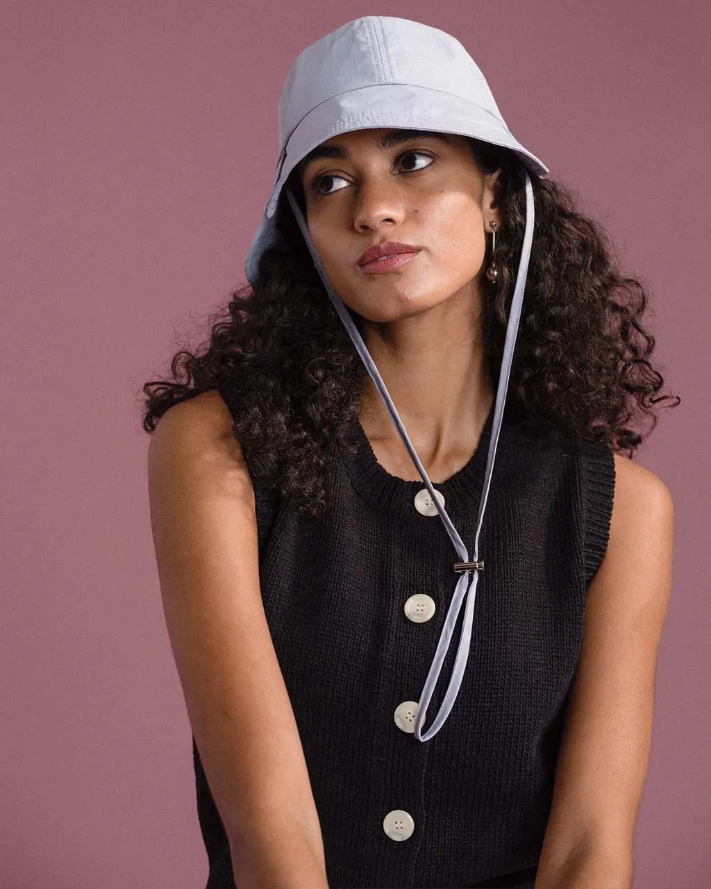 Tulip Bucket Hat - Fog sold by ban.do