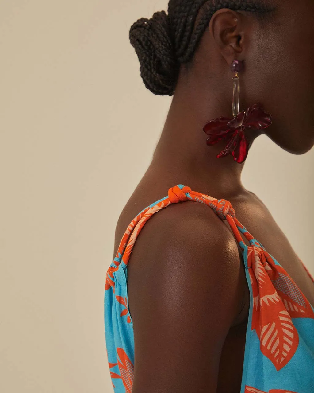 Mixed Lace Garden Midi Dress sold by ban.do product image thumbnail 3