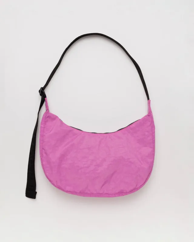 Medium Nylon Crescent Bag - Extra Pink sold by ban.do