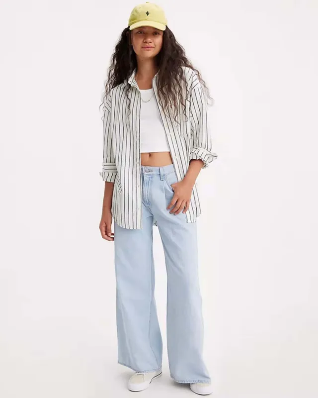 Baggy Dad Wide Leg Jeans - Never Going To Change sold by ban.do