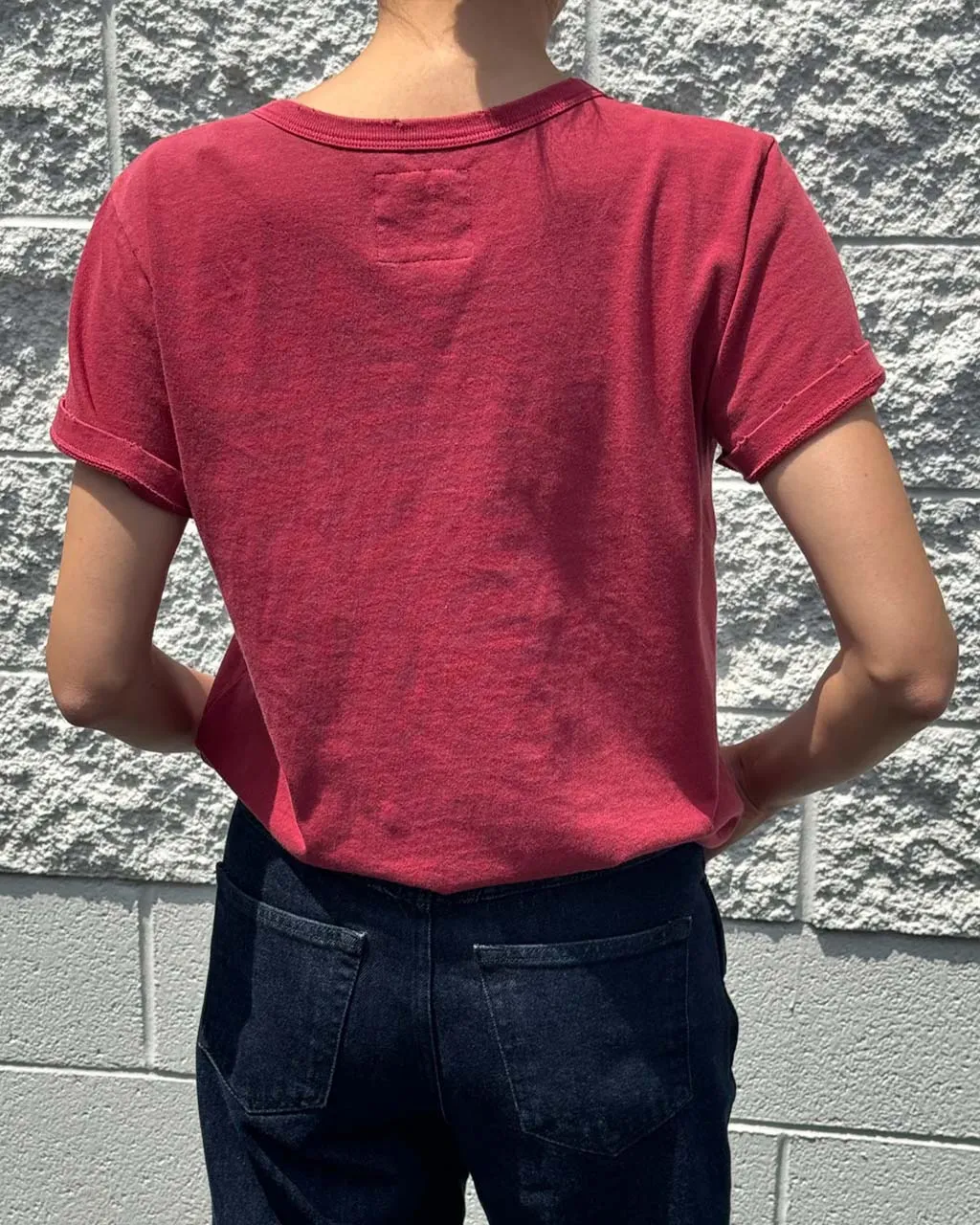 Organic Vintage Boy Tee - Crayon Red sold by ban.do product image thumbnail 2