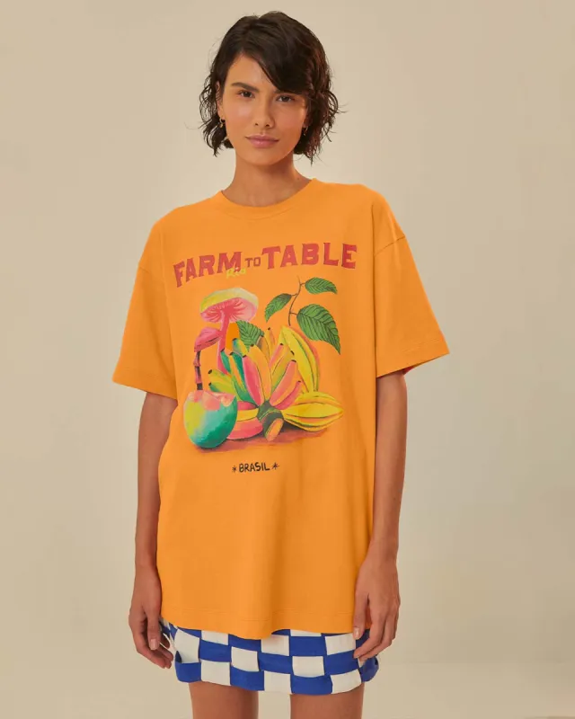 Orange Farm Rio To Table Organic Cotton T-Shirt sold by ban.do