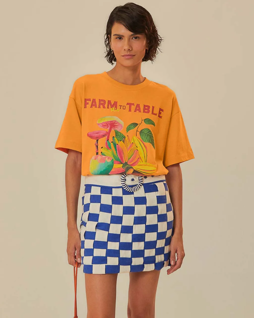 Orange Farm Rio To Table Organic Cotton T-Shirt sold by ban.do product image thumbnail 2